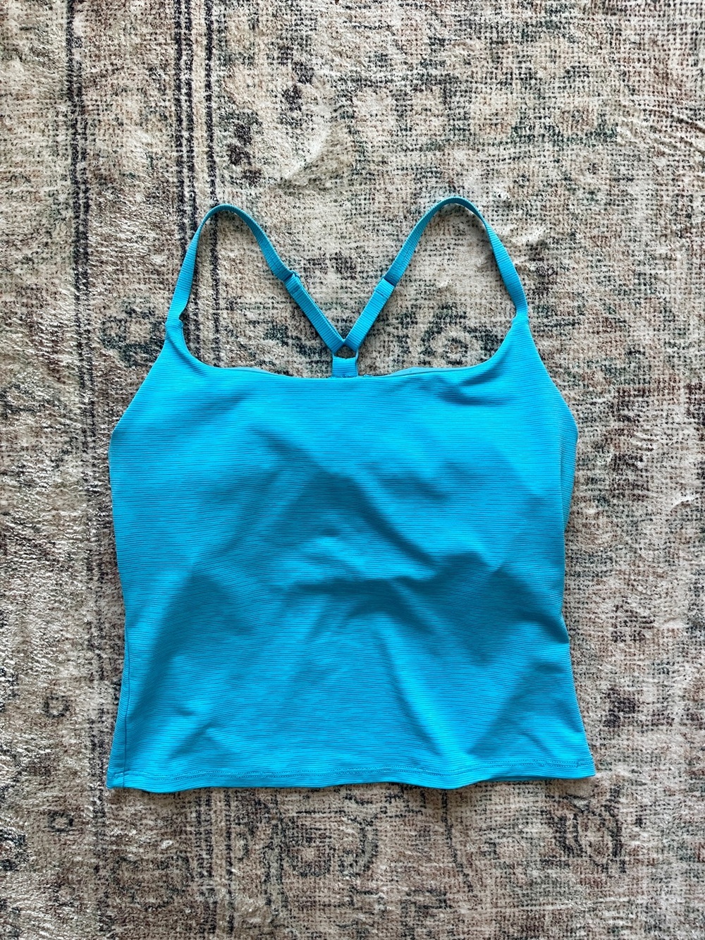 Outdoor Voices Aqua Blue Bra Tank Size Medium